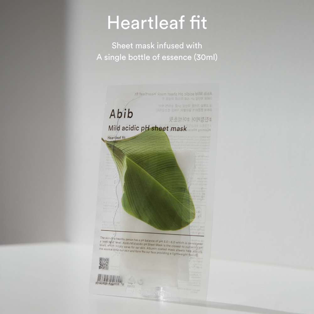 ABIB Mild Acidic pH Sheet Mask Heartleaf Fit x 1 Unidad (2)