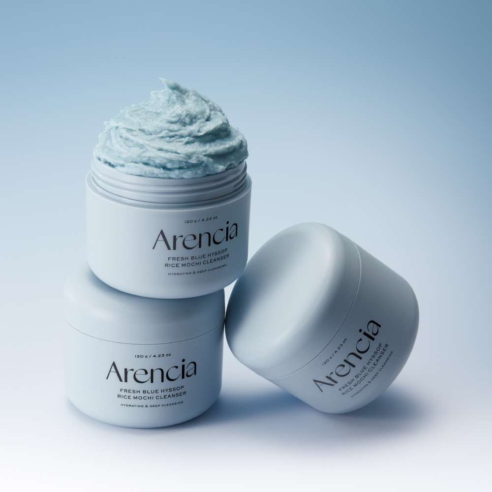 ARENCIA Fresh Blue Hyssop Rice Mochi Cleanser x 120 g (2)