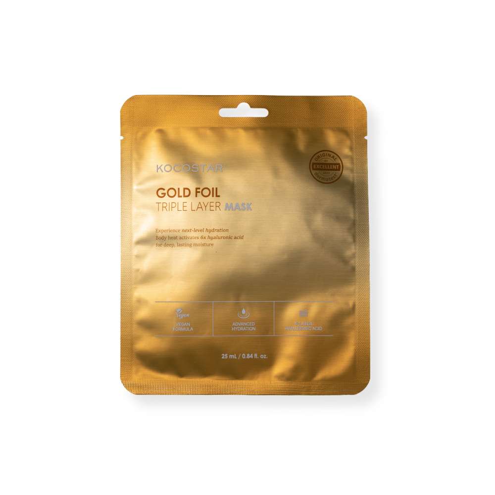 Gold Foil Triple Layer Mask x 25 ml KOCOSTART | hidratación (2)
