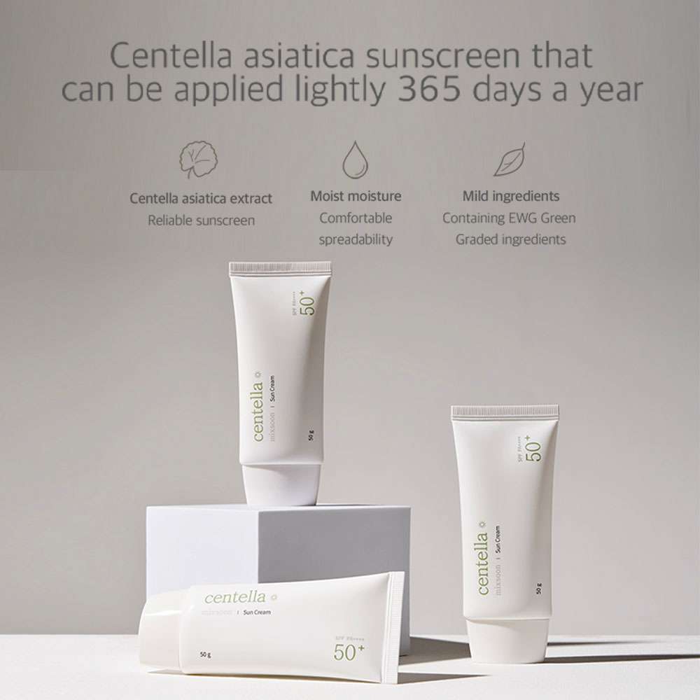MIXSOON Centella Sun Cream x 50 g | protector solar (2)