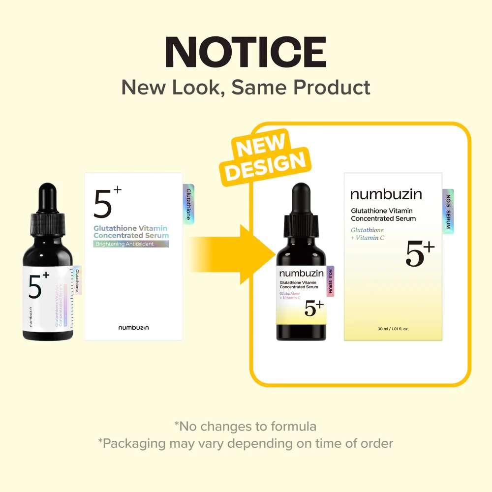 NUMBUZIN No.5+ Glutathione Vitamin Concentrated x 30 ml (2)