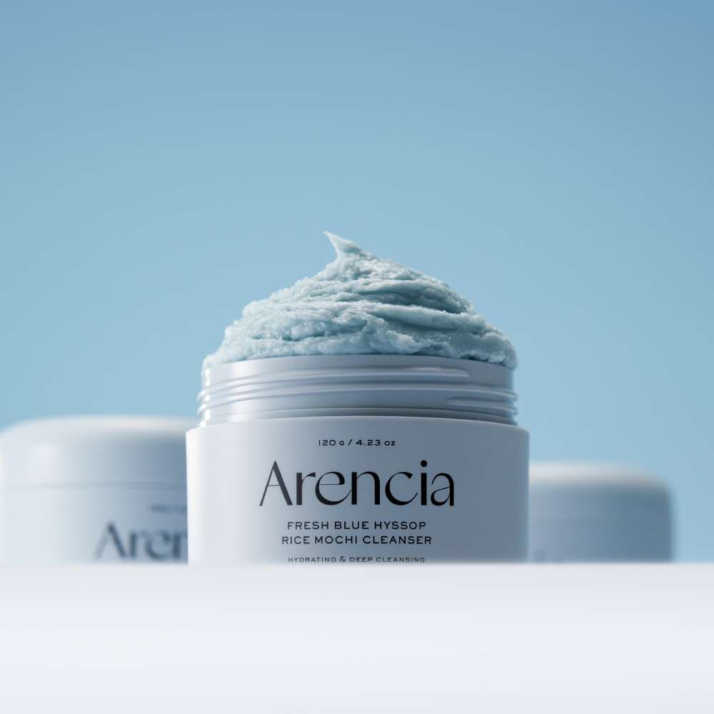 ARENCIA Fresh Blue Hyssop Rice Mochi Cleanser x 120 g (3)