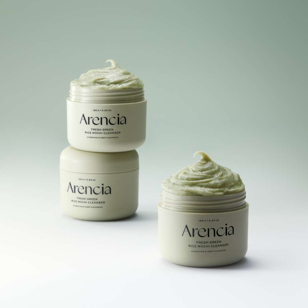 ARENCIA Fresh Green Rice Mochi Cleanser x 120 g (3)