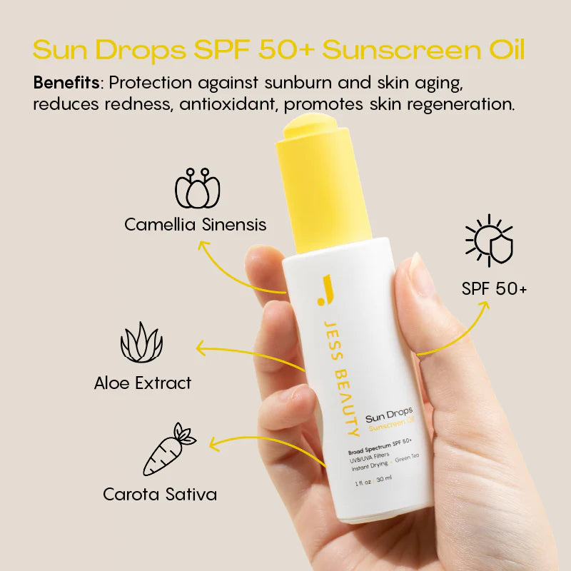 JESS BEAUTY Protector Solar Sun Drops SPF 50+ x 30 ml (2)