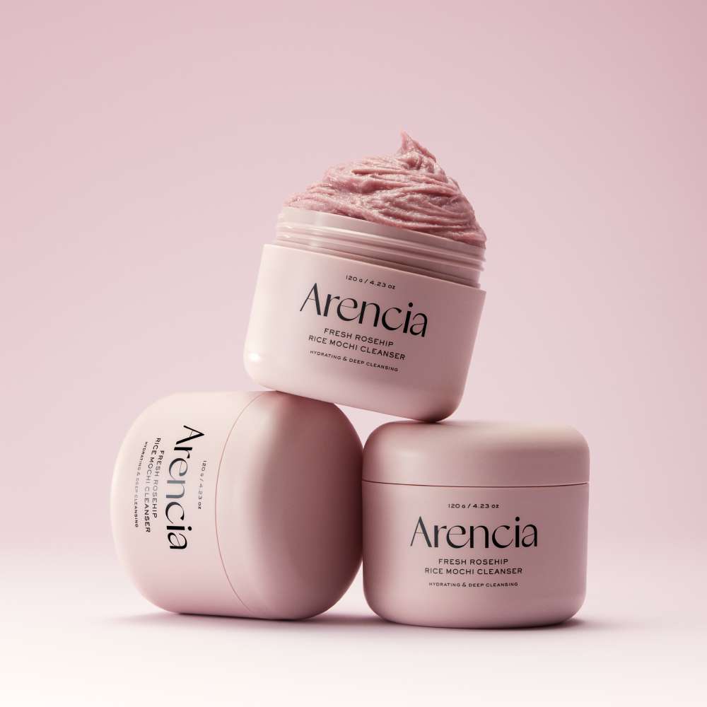ARENCIA Fresh Rosehip Rice Mochi Cleanser x 120 g (4)