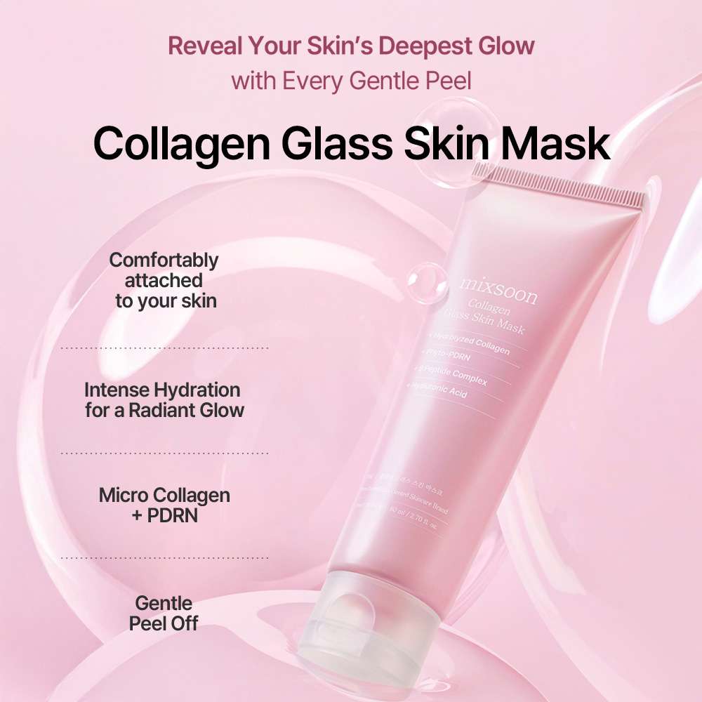 MIXSOON Collagen Glass Skin Mask x 80 ml | mascarilla facial (3)