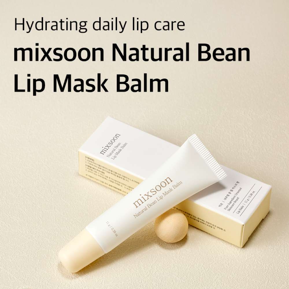 MIXSOON Natural Bean Lip Mask Balm x 11 g | limpiador facial (3)