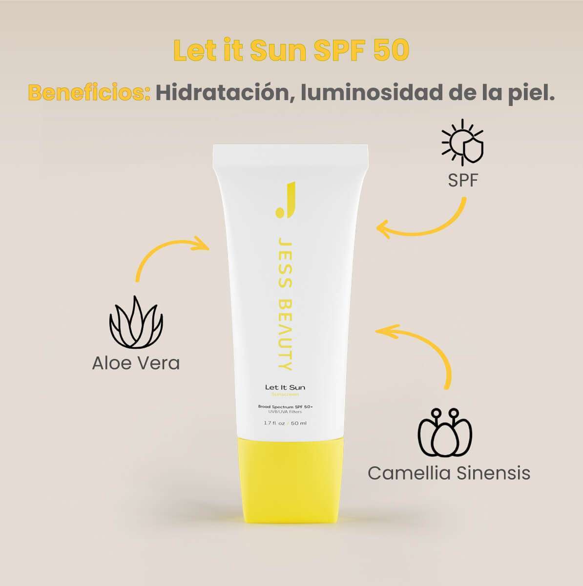 JESS BEAUTY Protector Solar Let Ti SPF 50+ x 50 ml (4)