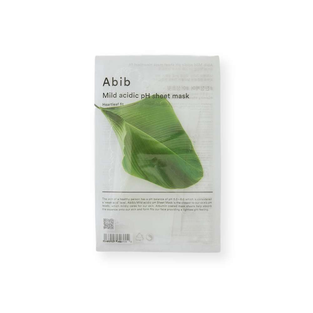 ABIB Mild Acidic pH Sheet Mask Heartleaf Fit x 1 Unidad